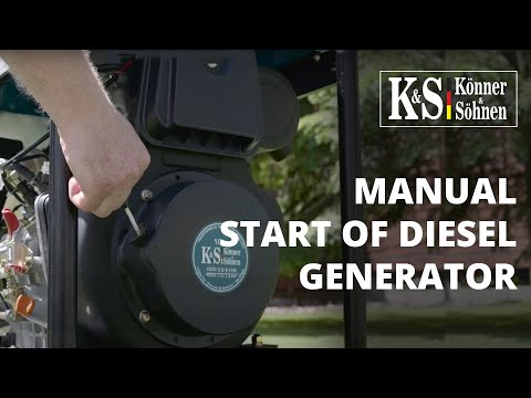 Dyzelinis generatorius Könner &amp; Söhnen KS 6100HDE (EURO V) video