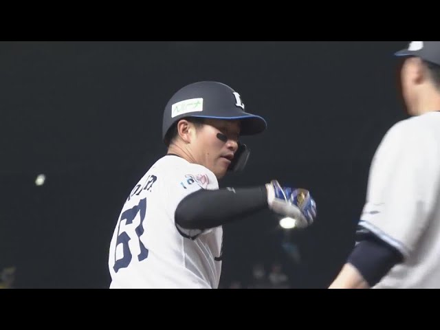 【6回裏】勝負強さが光る!! ライオンズ・野村大樹 追加点となるタイムリー3ベースヒット!! 2024年7月17日 埼玉西武ライオンズ 対 オリックス・バファローズ