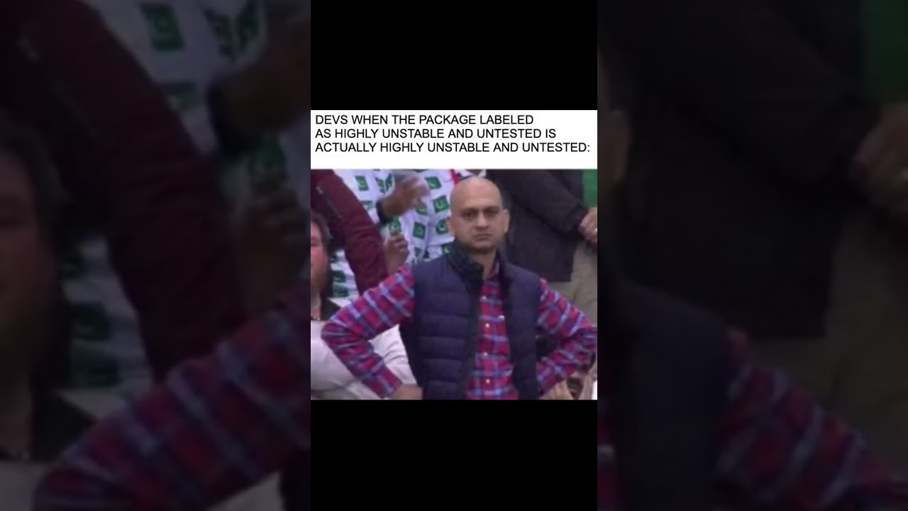 Highly unstable and untested #programmerhumor #shorts #short