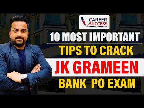How to Crack Jk Grameen Bank Po Exam ? 191 Vacancies @CareerSuccessJammu