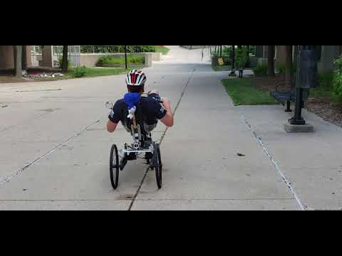 Tilting Trike with Rider Controllable Tilt Rate Demonstration