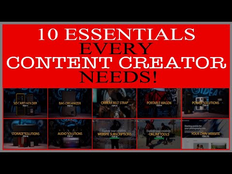 10 ESSENTIALS EVERY CONTENT CREATOR NEEDS!