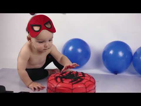 Logan 1st Birthday Cake Smash