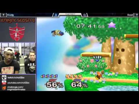 Knight Slash 9 SSBM - Kosa (Fox) vs Roid (Falco) Losers Quarterfinals