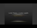 Lennie Tristano - G-minor complex