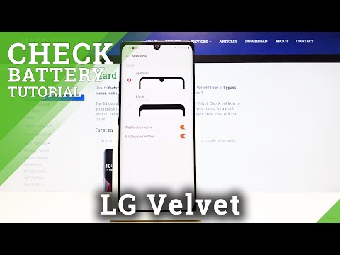 How to Enable Battery Percentage in LG Velvet – Slow Battery Level