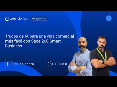 Trucos de IA para una vida comercial m�s f�cil con Sage 200 Smart Business