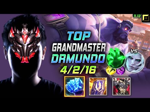 GrandMaster Dr. Mundo TOP vs Viego - 천상계 탑 문도 템트리 룬 란두인 착취 ドクター・ムンド Доктор Мундо - LOL KR 11.13