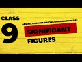significant figures #general rules for writing significant figures #class 9#first chapter #in Urdu