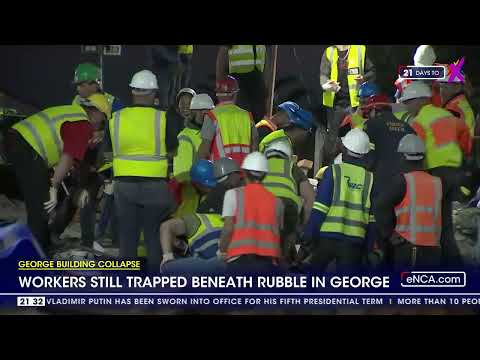George Building Collapse | Rescue teams bring another worker to the surface