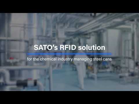 SATO's RFID solution for Chemical Industry Tracking of Steel Cans/Containers
