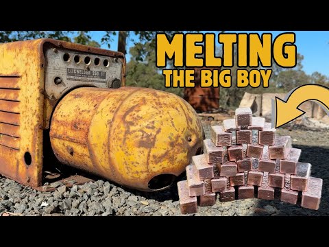 Massive Copper Recovery - Scrap Yard Salvage - ASMR Metal Melting - Bulk Copper Ingots