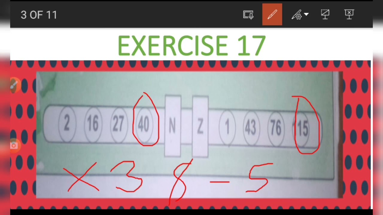 QUANTITATIVE REASONING EXERCISES 17 AND 18