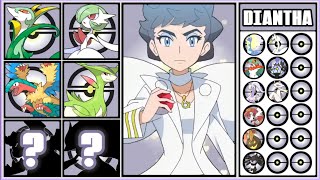Diantha Unova Journey Pokémon Team
