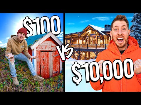 $100 VS $10,000 CABIN HOTELS