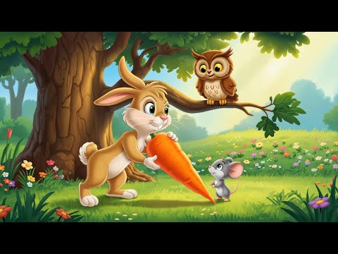 Honey Bunny and the Giant Carrot! | A Cartoon Story About Friendship and Kindness