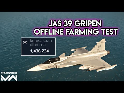 Farming Offline Using Jas 39 Gripen | Modern Warships