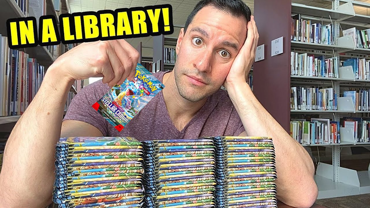 I PULLED IT IN THE LIBRARY! Pokemon Cards Opening