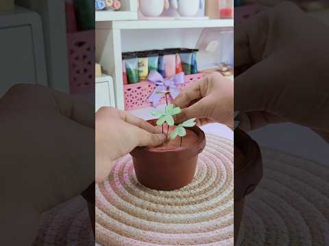 🦋Making a Cute fake plant☘️🪴 |#shorts #diy #handmade #cute #art #artandcraft #trending #viral