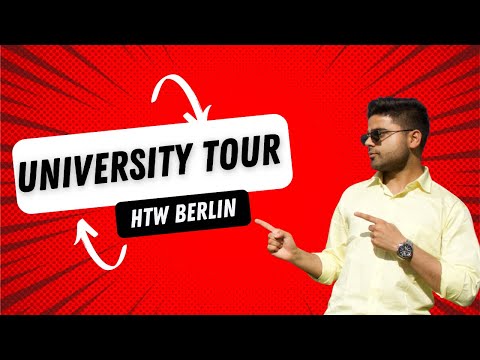 University tour of HTW Berlin. This is all you need to know and see !🇩🇪