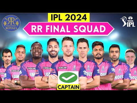 Rr 2024 Ipl | Rr 2024 Squad | Rajasthan Royals full squad | RR Squad 2024 | Rr 2024 Team |