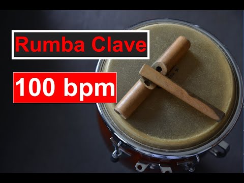 Rumba Clave at 100 bpm (Play-Along/Loop)