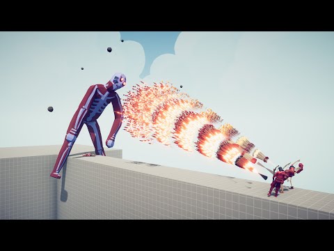 COLLOSAL TITAN vs GODS TRIO - Totally Accurate Battle Simulator