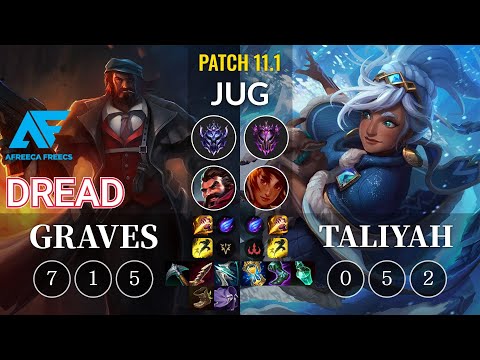 AF Dread Graves vs Taliyah Jungle - KR Patch 11.1