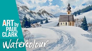 How to paint an Austrian Mountain Scene in Watercolour