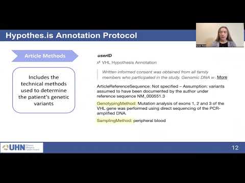 Applying a Disease Specific Annotation Protocol for VHL Gene Curation | Sarah Ridd