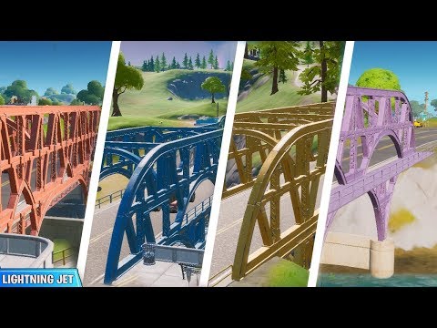 Embrace the rainbow Fortnite ( All Steel Bridge Location Guide ) - Week 5 Deadpool Challenge