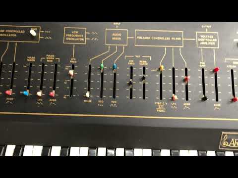 ARP Axxe analog synthesizer demo with mods