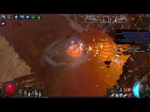 Path Of Exile - Fireball/Incinerate Assassin Shaper Guardians kill (3.8)
