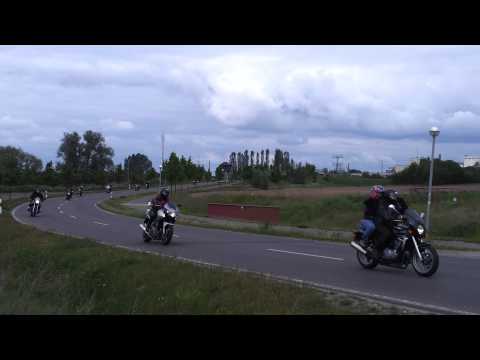 Motorradgottesdienst Friedrichswalde    13.05. 2012 Ausfahrt durch     Angermünde.mp4
