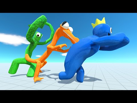 Rainbow Friends Pyramid Death Run - Animal Revolt Battle Simulator