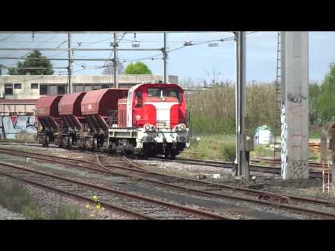Gare de Bègles Passage Train Fret VFLI BB 416