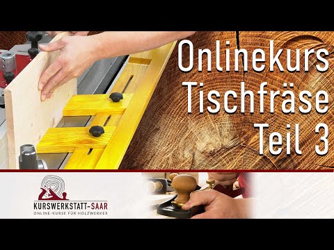 Die Tischfräse - Teil 3 - Nuten fräsen, Druckfedern, Hochkantfräsen und die Schwenkspindel