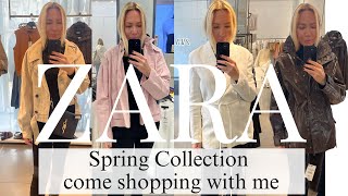 ZARA SHOPPING HAUL TRY ON SPRING COLLECTION | COME SHOPPING WITH ME TO ZARA