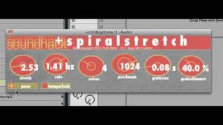 Video thumbnail for SoundHack's Spiral Stretch in Ableton Live by Cycling '74