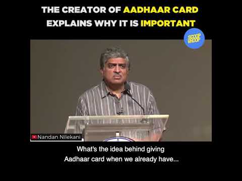Adhaar card and its value.. Nandan nilakeni