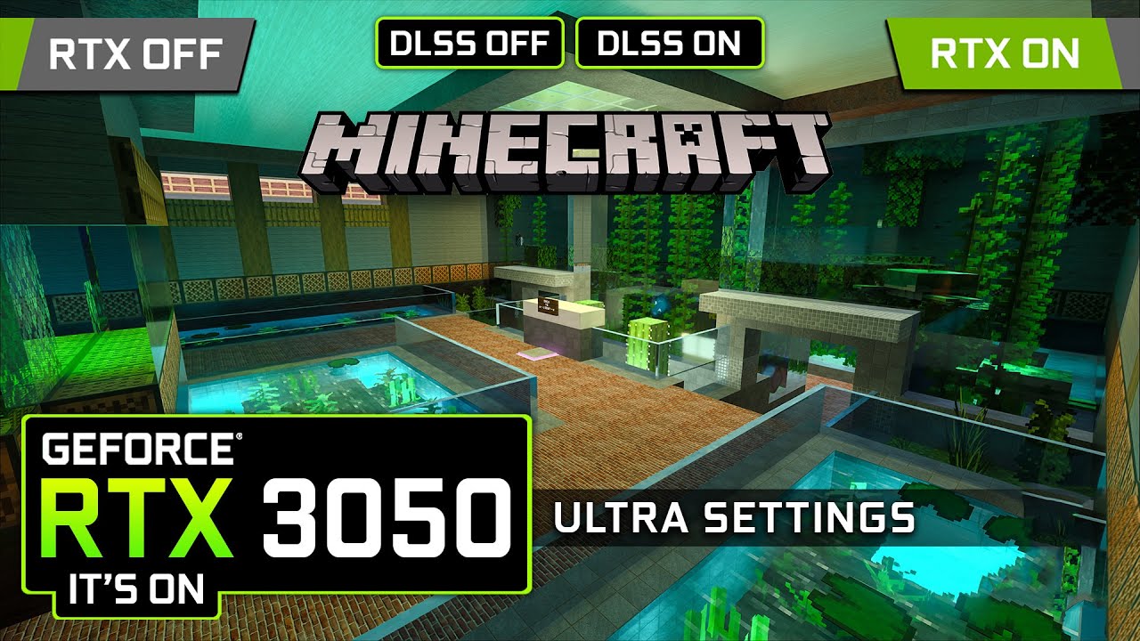 RTX 3050 - Minecraft Ray Tracing - 8 Different Maps Tested