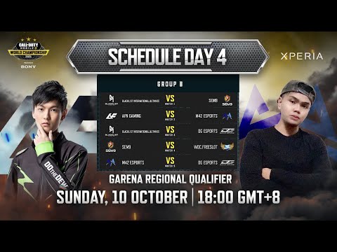 CODM World Championship 2021 Presented by Sony - Garena Regional Qualifier - Group Stage Day 4