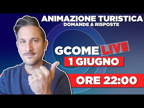 , title : '🔴GcomeLIVE - Domande e Risposte sull' animazione turistica MARTEDì 1 GIUGNO 2021 ore 22:00'