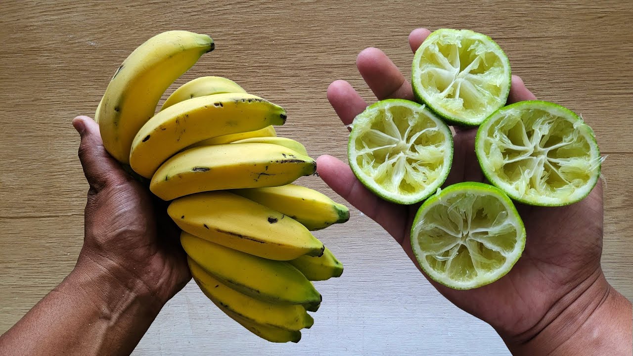 MORRIA E NÃO SABIA: É só bater BANANA com LIMÃO e não precisa mais gastar dinheiro