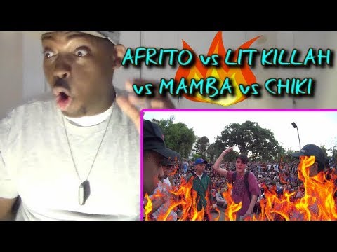 AFRITO vs LIT KILLAH vs MAMBA vs CHIKI REACTION!!!