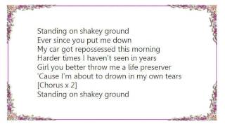 Don Henley - Shakey Ground Lyrics