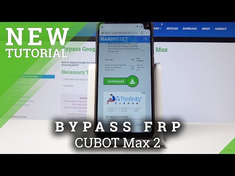 Bypass Google Verification CUBOT Max 2 - How to Remove Google Lock