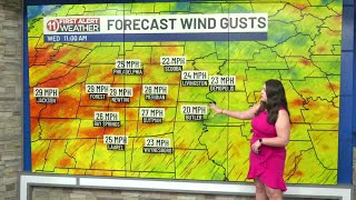 Clouds increasing, warmer and windy for Wednesday... Tori Alvarado's First Alert Weather Forecast...