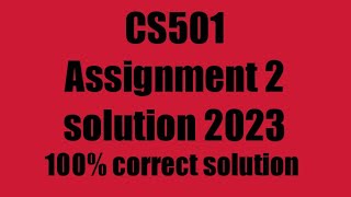 Download the video "cs501 assignment 2 solution fall 2023 with file"