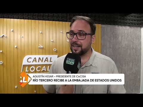 Río Tercero recibe a la embajada de Estados Unidos, Agustín Hesar
